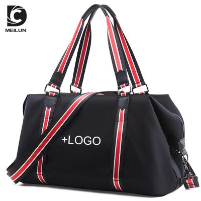 China 2020 DC.MEILUN Travel Bag Men Large Luggage Waterproof Fleece Sports Bag Nylon Custom for sale