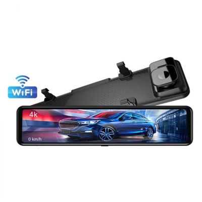 China NIGHT VISION Dash Cam 4K Front And Rear Dual Cameras 12 Inch Touch Screen Car Camera With App Wifi Car Black Box Driving Recorder for sale