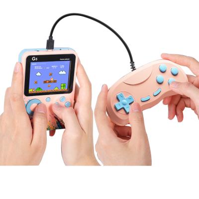 China Hot Selling ABS Kids 500 In 1 Game Box Two Player Machine G5 Mini Handheld Game Player for sale