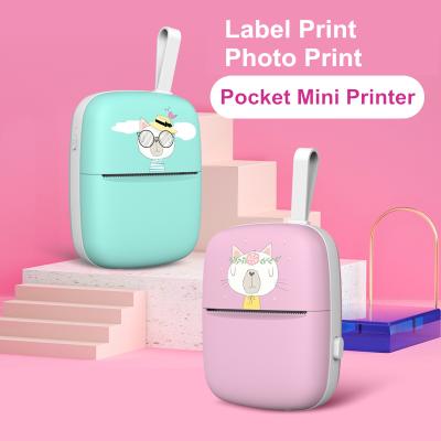 China Mini Wireless BT Photo Printer Mobile Printer Portable Smart Note Sticker Black and White Thermal Printer for sale