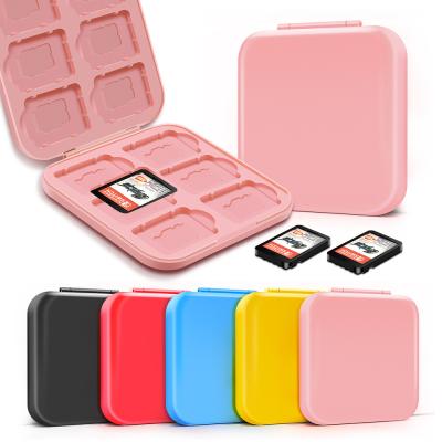 China Party/Christmas Slim Shell Game Card Case 12 Game Cartridges Holder Switch Portable Protective Storage Box for sale