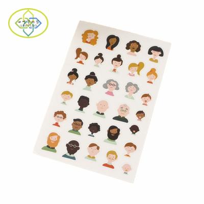 China Waterproof Custom Cartoon Promotional Sticker Kiss Cut Vinyl Plastic Sticker Sheet Printing for sale