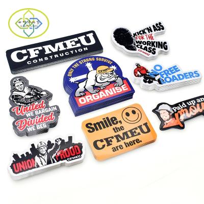 China Waterproof Custom Sticker Die Cut Self Adhesive Sticker Custom Shape Design Waterproof PVC PVC for sale