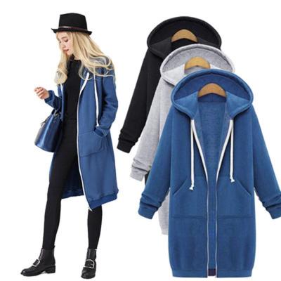 China 2021 Wholesale New Style Fashion Autumn And Winter Casual Polyester Full Zipper Breathable Hoodies for sale