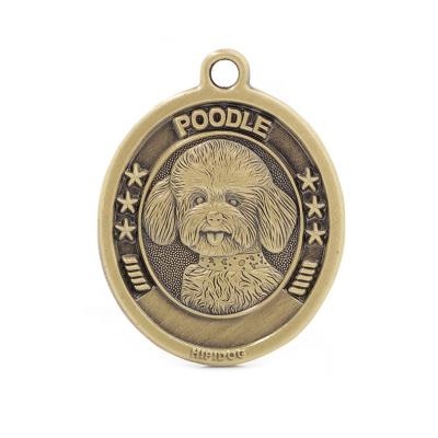 China Custom Manufacturers Wholesale 3D Dog Tags Names Bronze Dog Tag From Europe for sale