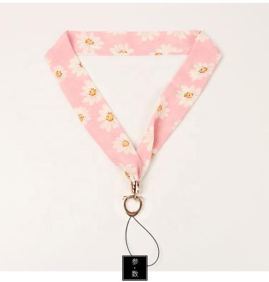 China High Quality Custom Polyester Heat Transfer Lanyard Fashion Phone Pink Lanyard for sale