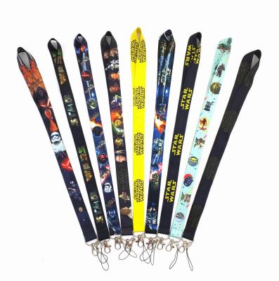 China Custom Polyester Logo Printing Polyester Heat Transfer Anime Lanyard for sale