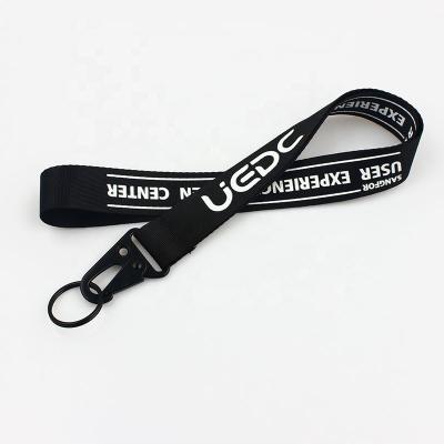 China 2021 High Quality Polyester Logo Printed Polyester Buckle Lanyard for sale