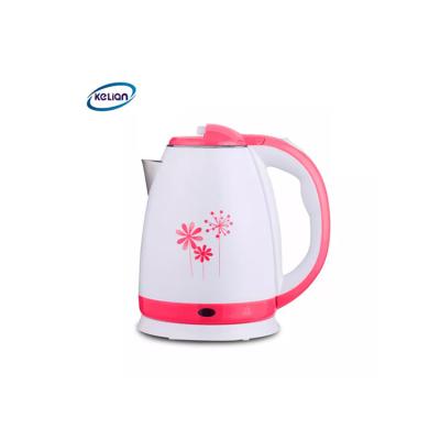 China 360 Degree Rotating Base 1.8 Liter Retro Double Layer 304 Stainless Steel Wholesaler Top Electric Kettle for sale