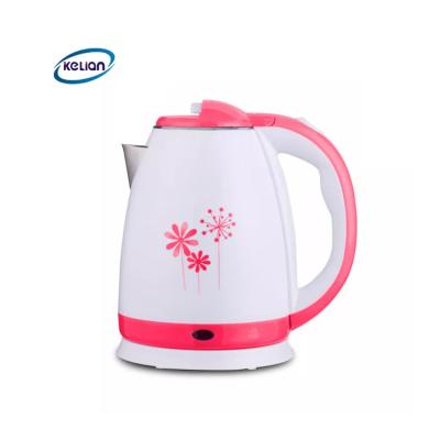 China 2022 new double layer household appliances 360 degree rotation style portable electric kettle for boiled water for sale