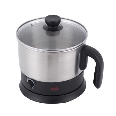 China 360 Degree Rotation Low Fashionable Design Multi Kettle With Glass Cover Caboche Pot Electric Cooker for sale