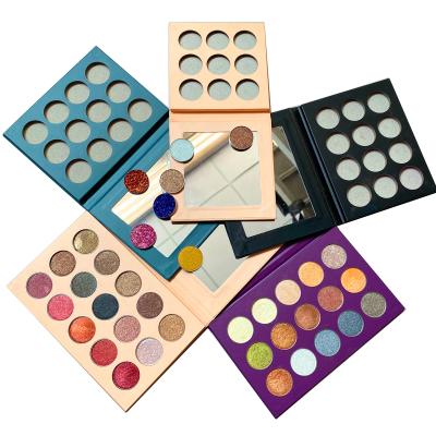 China Wholesale Waterproof Customize Makeup Eyeshadow Vegan Highly Pigmented Matte Shimmer 26mm Pans Eyeshadow Palette Private Label for sale