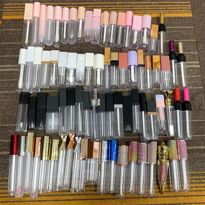 China Empty lip gloss tubes lip gloss containers lip gloss tubes wand lip gloss vegan velvet logo matte nude lip gloss packaging custom for sale