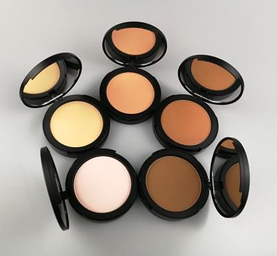 China Private Label Vegan Natural Makeup Dark Skin Foundation Powder Face Press Powder for sale