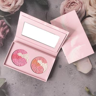 China Custom Waterproof Your Brand Vegan Powder Blush Cream Blush Highlighter Bar Private Label Makeup Blush for sale