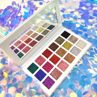 China Rainbow Multichrome Eyeshadow Private Label Eyeshadow Palette Waterproof Glitter Eyeshadow Palette for sale