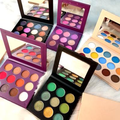 China Waterproof Custom Shape Makeup Glitter Eyeshadow Eyeshadow Nude Loose Eyeshadow Palette Customize for sale