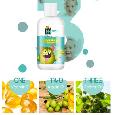 China Refreshing Moms Little Monster Baby Kid Shampoo Kits Custom Hair Products For Kids OEM for sale