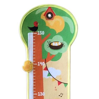 China Disc Height Kids Hanging Rulur Height Measurement Wall Growth Plush Cloth Ruler For Wall for sale