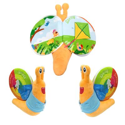 China Smooth Toy and Storytelling Shape 3D Baby Game Animal Sensory Book for Quiet Soft Cloth Kids Book Four Seasons Educational Kid Toy Custom Plush for sale