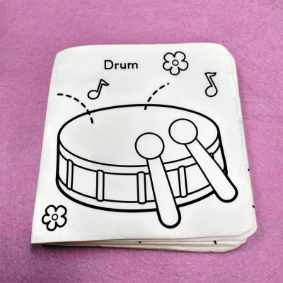 China Babies can fill in and paint on cloth book children's education toys baby drawing cloth gently water baby water paint drawing cloth book with 6 color pens for sale