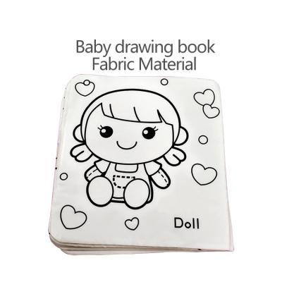 China Babies can fill in and paint on cloth book custom 10 pages adult kids water paint magic coloring drawing books painting for children libros Para colorear for sale