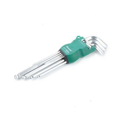 China Wholesale Household Steel Tool for Repairing G17 9PCS Mat Finish Ball Hex Key Set Handheld DIY Tool for sale