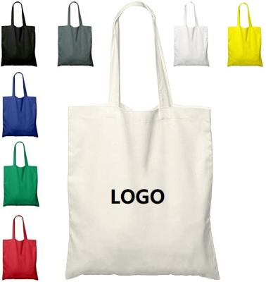 China Custom Canvas Tote Bags Low Moq Bulk Sublimation Beach Tote Bag Heavy Single Recyclable Empty Cotton Handbag Wholesale for sale