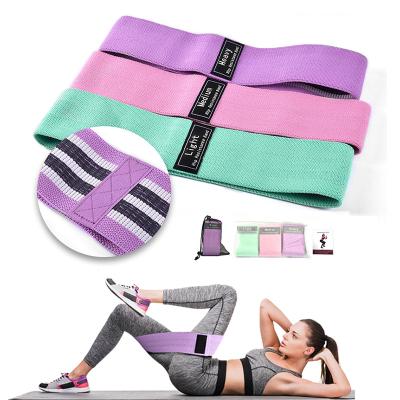 China High Quality Women's Pink Fabric Tc Cloth Yoga Workout Bulk Single Hip Bench Press Custom Sports Fabric Resistance Bands for sale