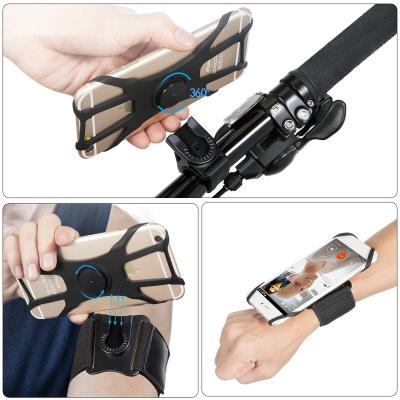 China New Shockproof Upgraded Bike Wristband 3 in 1 Separable Sports Armband Phone Holder for Universal 4-6.7 inch Phone for sale