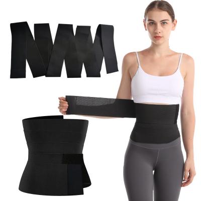 China Custom Adjustable Bandage Women Gym Bang Fit Around Bandage Belt Waist Stretch Body Wear Waist Tummy Corset Wraps Trimmer Shaper Waist Trainers for sale