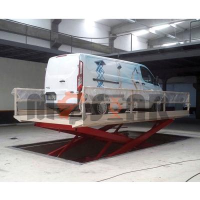 China Scissor lift platform 8 tons heavy duty car scissor lift platform for car for sale