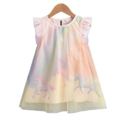 China Summer Anti-Static Fashion Baby Private Label Dress Sleeveless 100% Cotton for sale