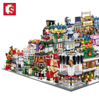 China Building Toy Sembo Block SD6504 Children With Lighting Beatuiful Street View Series Bricks Education Kit Building Blocks Sets Children Diy Toys for sale