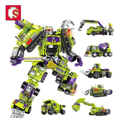 China DIY TOY Sembo Block 103081-103086 Children Kit Building Blocks Sets Mecha Bricks Toys Hercules Educational Diy Deformation Steel Robot 6Pcs for sale