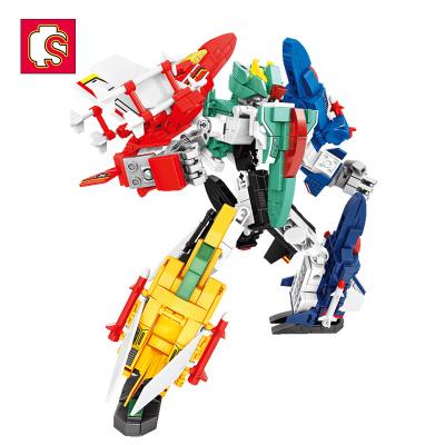 China DIY TOY Sembo Block 103126-131 Educational Diy Deformation Robot Bricks Kids Iron Flat Toys Mecha Kit Building Blocks Sets Aircraft for sale