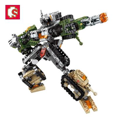 China DIY TOY Sembo Block 103161-103166 Educational Diy Deformation Robot Bricks Kids Iron Tank Kit Building Blocks Sets Toys Military Mecha for sale