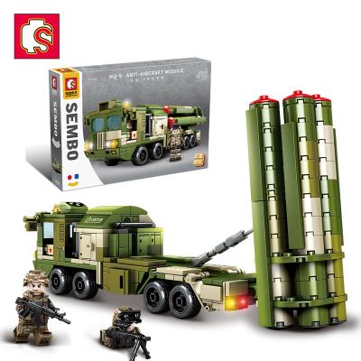 China DIY TOY Sembo Block 105595 420PCS Kids Educational Bricks Kits Diy Long Range Anti-Aircraft Missile Military Building Blocks Sets Toys for sale