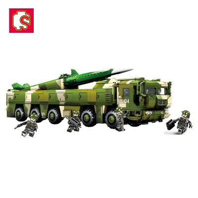 China DIY TOY Sembo Block 105801 1277PCS Kids Diy Bricks Chinese Ballistic MissileVehicle Educational Kits Military Building Blocks Sets Toys for sale