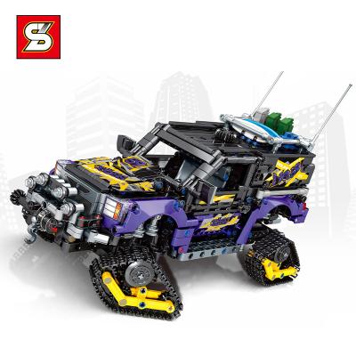 China Building Toy SY 73700 City 1508PCS Diy Remote Car Model Toys Bricks Electric Radio Control Vehicle Assembling Off-Road Rc Building Block Sets for sale