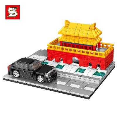 China Building Kit China Tian Educational Building Toy SY 5021 Street View 310+Pcs Assembling Series 'Anmen Fit Plastic Toys For Kids Building Block Sets for sale