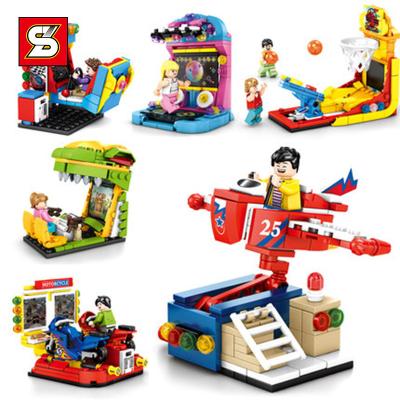 China Street View Competitive Series Hall Building Toy SY 5301 Video Game Lights 6PCS/BOX Educational Assembling Plastic Toys Building Block Sets for sale