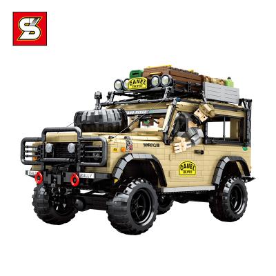 China Building Block Toy SY 8883 Diy SUV Block Kids 4631Pcs Educational Luxury Off-road Building Block Set Building Block Set Toy for sale