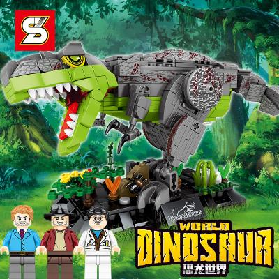 China Building Toy SY 1539 637+Pcs Educational DIY Assembling Bricks Jurassic Park Dinosaurier World Plastic Kit Dinosaur Building Block Toy Set for sale