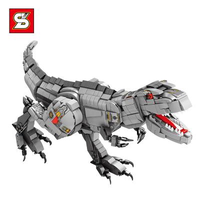 China Building Toy SY 1617 1079+Pcs Educational DIY Assembling Bricks Jurassic Park Dinosaurier World Plastic Kit Dinosaur Building Block Toy Set for sale