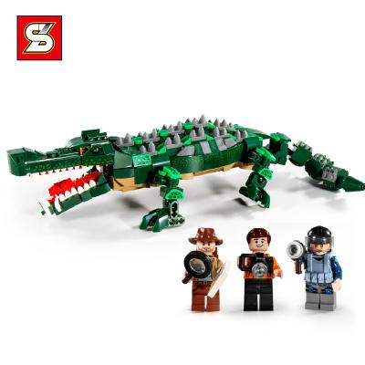 China Building Toy SY 1506 520+Pcs Educational DIY Assembling Bricks Jurassic Park Dinosaurier World Plastic Kit Dinosaur Building Block Toys Set for sale