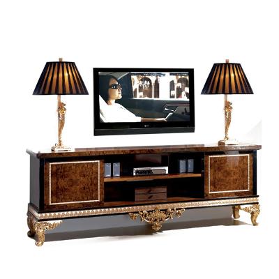 China Other New Italian Style Style Living Room Bedroom TV Stand Modern White Glossy Wood TV Cabinet Designs for sale