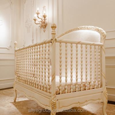 China EUROPEAN A31-baby crib tied bed and wooden baby bed made of solid wood for sale