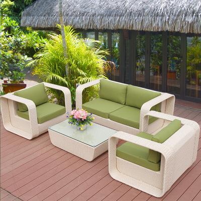 China Eco-freindly garden furniture outdoor sofa set outdoor sofa wicker aluminum sectional leisure frame sofa for sale