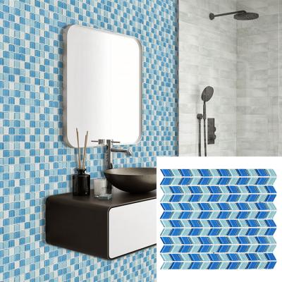 China parquet factory supply swimming pool mosaic tiles for square glass mosaic for sale